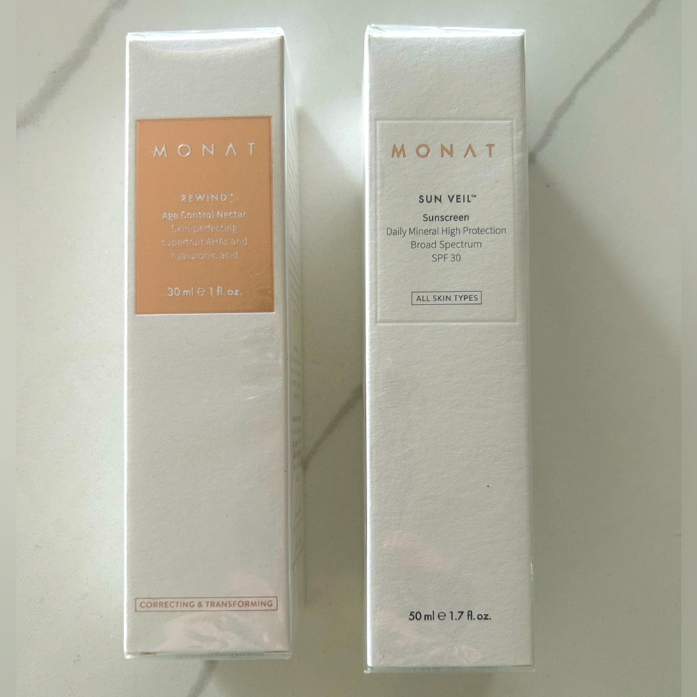 COPY - Monat Rewind age control nectar & Sun veil face sunblock - Picture 1 of 4